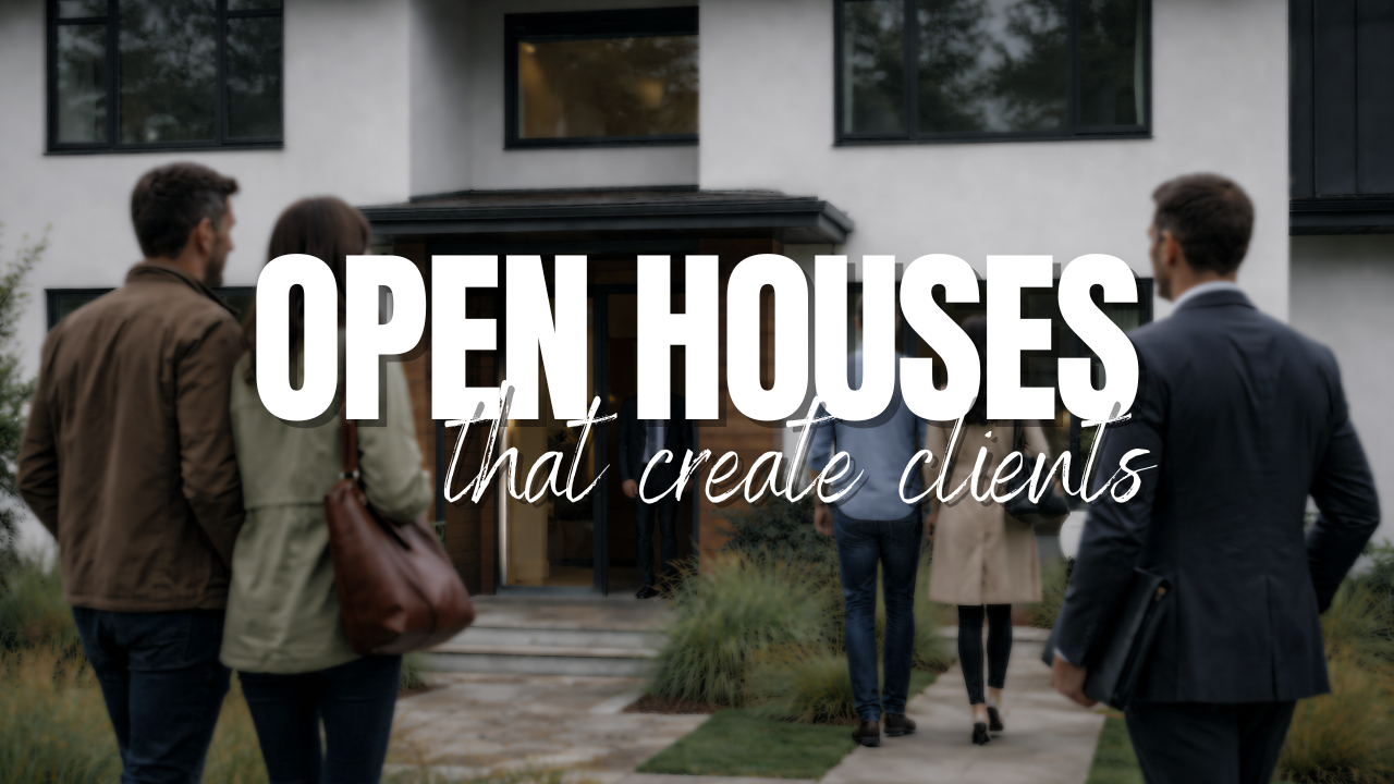 How To Run an Open House That Creates Clients in a Slower Market